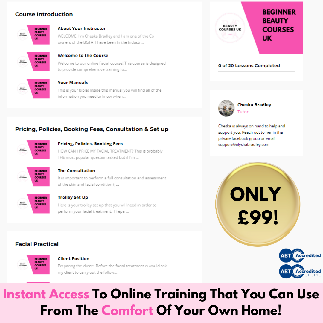 Beginner Facial Course